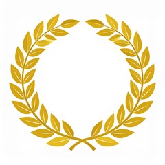 Golden Laurel Wreath Icon