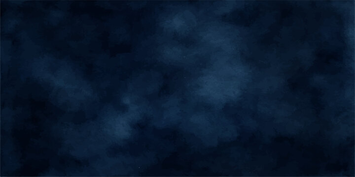 Abstract dark blue smoke texture against a cloudy night sky backdrop