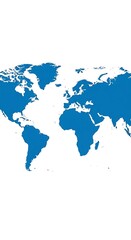 World Map Illustration - A Global Perspective on Geography and Cartography.