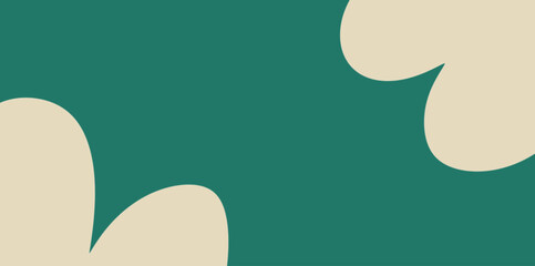 Corner Organic Blob Vector Illustration Background. Abstract design featuring soft, rounded blob shapes on the corners.