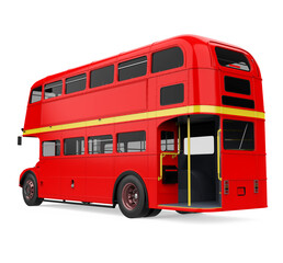 Double Decker Bus Isolated