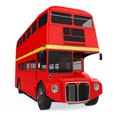 Double Decker Bus Isolated