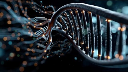 TechBio. Biotechnology. Organic technology. Future Economy. DNA. Cells. Nature. Abstract representation of interconnected neural pathways. - Powered by Adobe