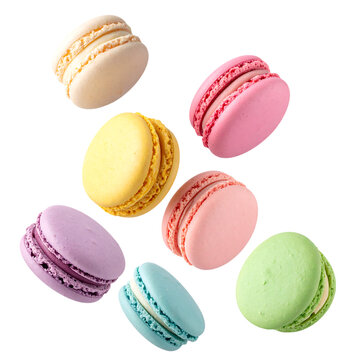 カラフルなマカロン｜背景なし・透過PNG