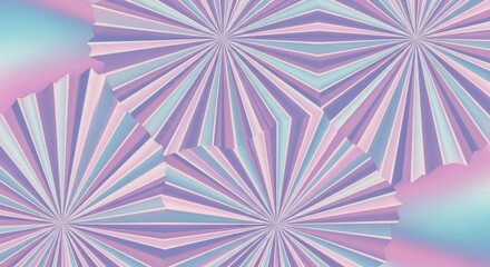 Abstract Fan Pattern Pastel Gradient Background Design Illustration