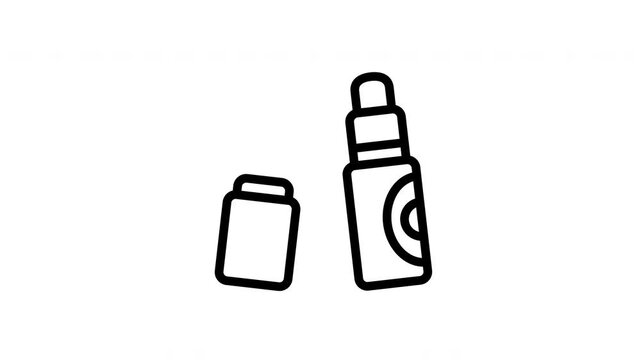 blusher minimalist stroke animation