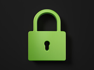 Car paint padlock symbol