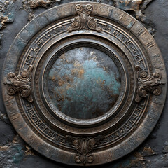 Sui-Tang Dynasties: Three Teachings Fusion - Buddhism: Zen Enlightenment, Bronze Mirror, Galaxy Nebula, Fading Ink Traces