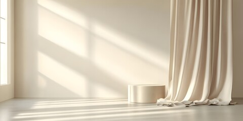 Neutral modern empty room