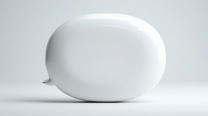 Creative depiction of a white egg suggestion node signifying suggestions made within a chat interaction space