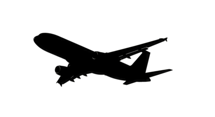 Airplane Taking Off Outline Icon aircraft isolated on a transparent background