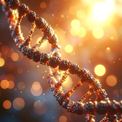 Illustrative depiction of a DNA double helix structure