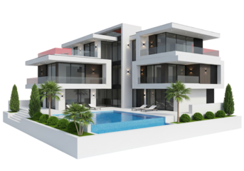 Modern Luxury Villa with Pool: Contemporary Architecture and Dream Home
