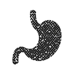 Fototapeta premium Stylized Stomach Illustration - A Visual Representation of Digestive Health.