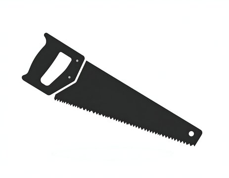 Simple black saw icon