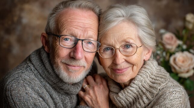 Portrait of happy senior couple.