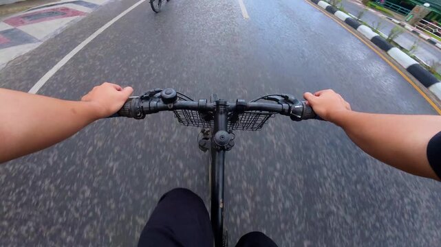 Point of View of Person Riding Bike