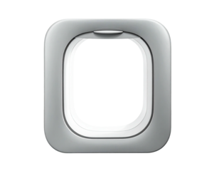 A glossy, square-shaped portal with a shadowed interior and a light-gray frame