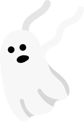 Ghost flying illustration