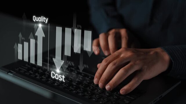 Increase quality and reduce cost represent quality, cost, and performance optimization for business strategy and resource efficiency Marrow