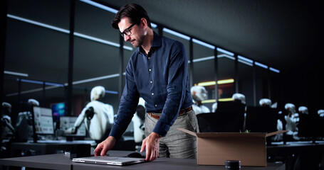 The Humanoid Cyborg Taking Over - Office Layoff