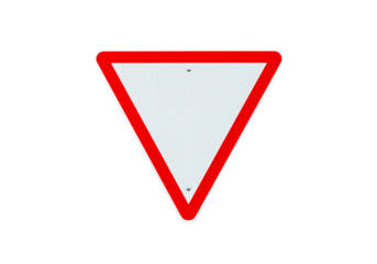Yield Sign Icon Road Traffic Safety Warning Driving Rule  Regulation Symbol