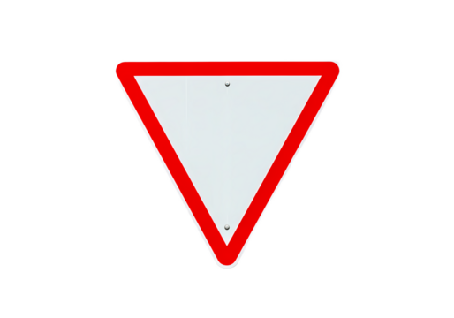 Yield Sign Icon Road Traffic Safety Warning Driving Rule  Regulation Symbol