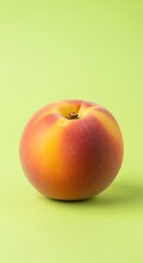 Vibrant Peach on Green - A Close-Up of Summers Sweetness.
