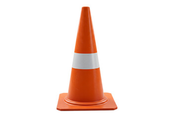 Orange Traffic Cone: Road Safety, Construction, Warning Marker