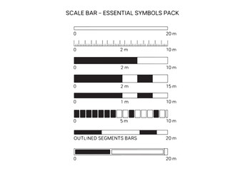 Vector Architectural Scale Bars