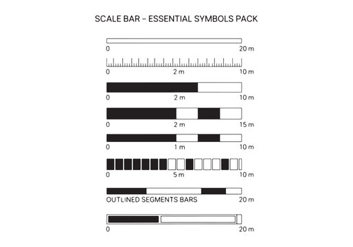 Vector Architectural Scale Bars