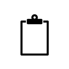 Clean Blank Document Clipboard Vector Illustration