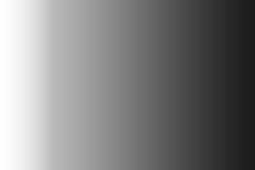 Smooth grayscale gradient from white to black, isolated on transparent background