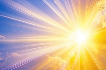 Obraz premium Radiant sunburst through clouds
