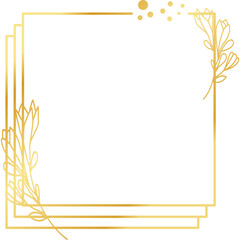 Geometric Golden Flower