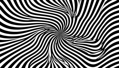 Swirling black and white pattern