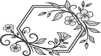 vector floral frame