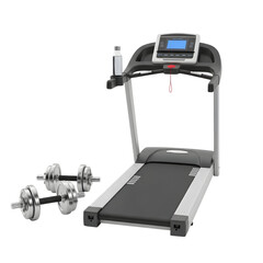 fitness equipment in gym