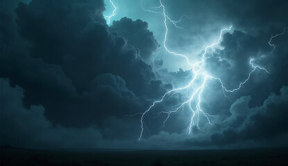 Storm Clouds Colliding in Sky