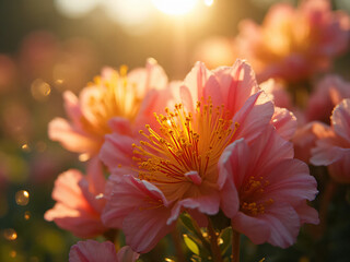 Bloom Explosion in Slow Motion
