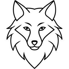 wolf head tattoo design