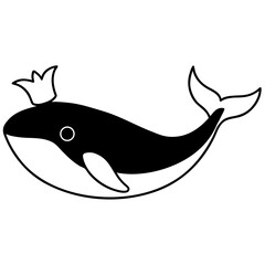 Obraz premium whale crown