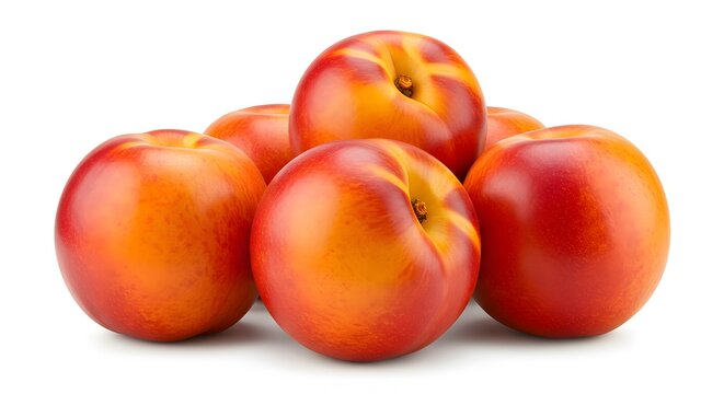 Fresh nectarines pile