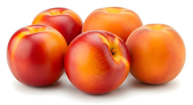 Fresh nectarines grouped