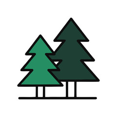 Obraz premium Tree icons