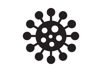 Obraz premium Viral microorganism icon, Viral microorganism solid vector