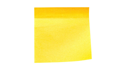 A vibrant, yellow sticky note against a stark black background