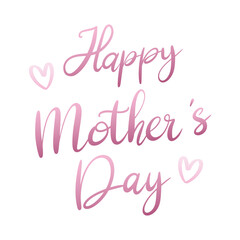 Editable happy mother’s day modern handwritten calligraphy, mother day’s lettering typography vector