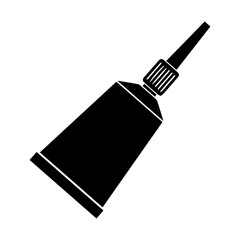 Glue tube silhouette