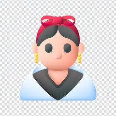 Woman Character Icon Design